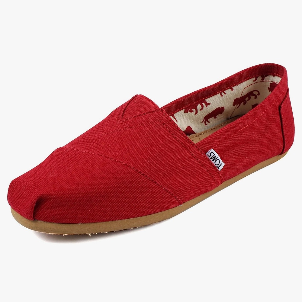 Toms Classic Canvas Slip On (Red)